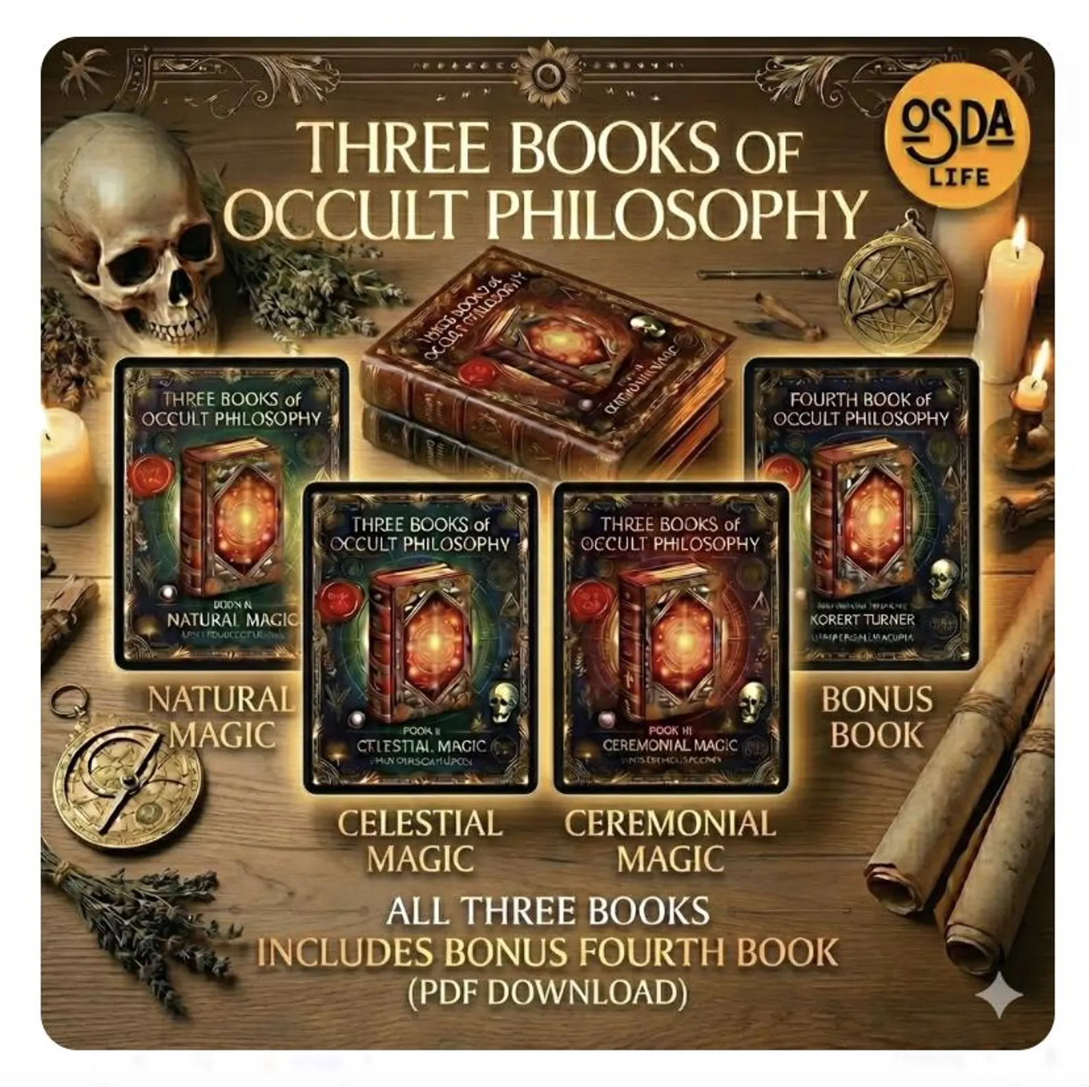 Three Books of Occult Philosophy by Agrippa